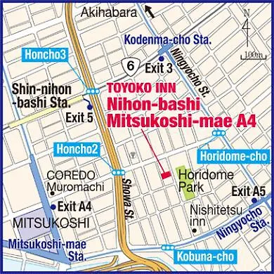 Toyoko Inn Tokyo Nihombashi Mitsukoshi Mae A4 Szálloda